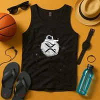 Cryptocurrency Fun Relaxing Space Man On Xrp Crypto Moon Tank Top thumb 4