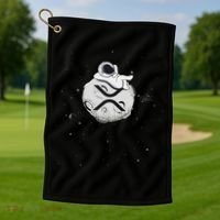 Cryptocurrency Fun Relaxing Space Man On Xrp Crypto Moon Golf Towel thumb 1