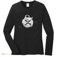 Cryptocurrency Fun Relaxing Space Man On Xrp Crypto Moon Women's Long Sleeve Shirt thumb 0