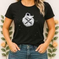 Cryptocurrency Fun Relaxing Space Man On Xrp Crypto Moon Women's T-Shirt thumb 2