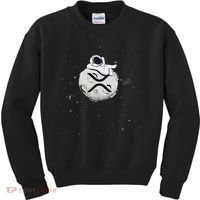 Cryptocurrency Fun Relaxing Space Man On Xrp Crypto Moon Kids Sweatshirt thumb 0