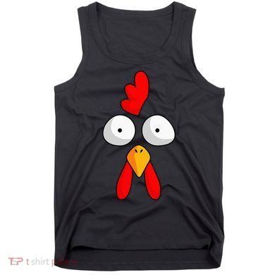 Chicken Face Rooster Halloween Costume Farm Poultry Tank Top