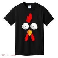 Chicken Face Rooster Halloween Costume Farm Poultry Kids T-Shirt thumb 0