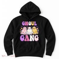 Cute Funny Retro Ghoul Gang Ghosts Hoodie thumb 0