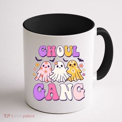 Cute Funny Retro Ghoul Gang Ghosts Coffee Mug back