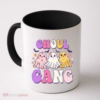 Cute Funny Retro Ghoul Gang Ghosts Coffee Mug thumb 0