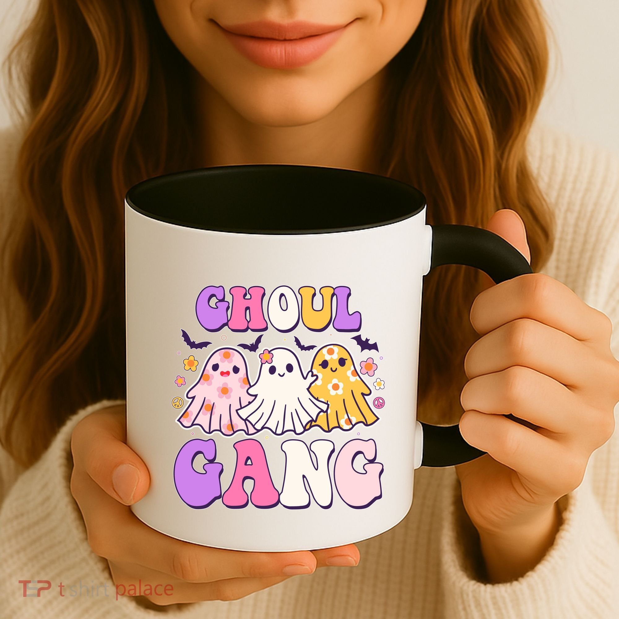 Cute Funny Retro Ghoul Gang Ghosts Coffee Mug