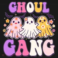 Cute Funny Retro Ghoul Gang Ghosts Women's Hoodie thumb 2
