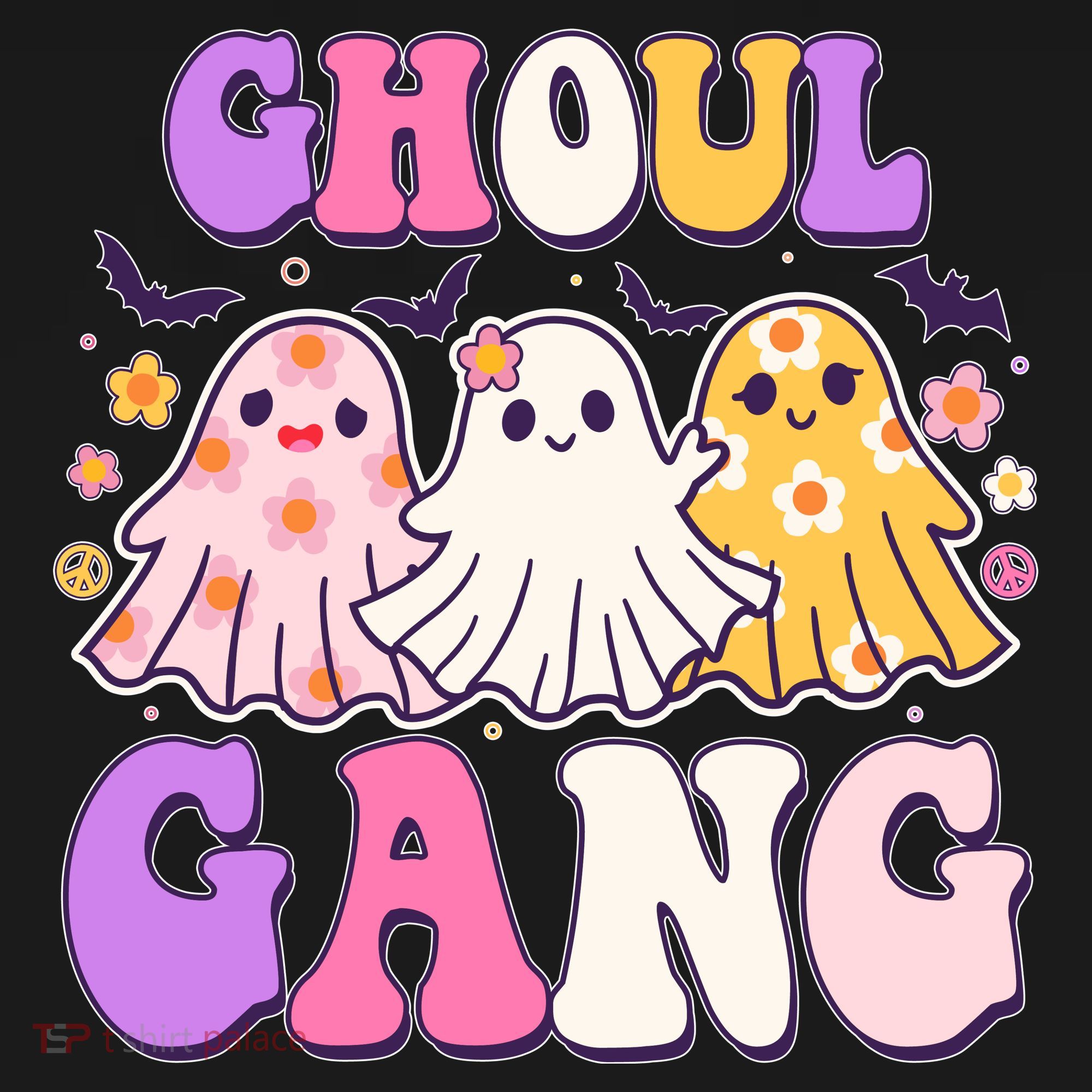 Cute Funny Retro Ghoul Gang Ghosts Women's Hoodie