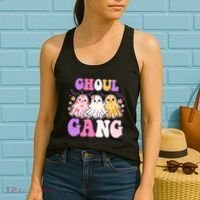 Cute Funny Retro Ghoul Gang Ghosts Women's Tank Top thumb 2