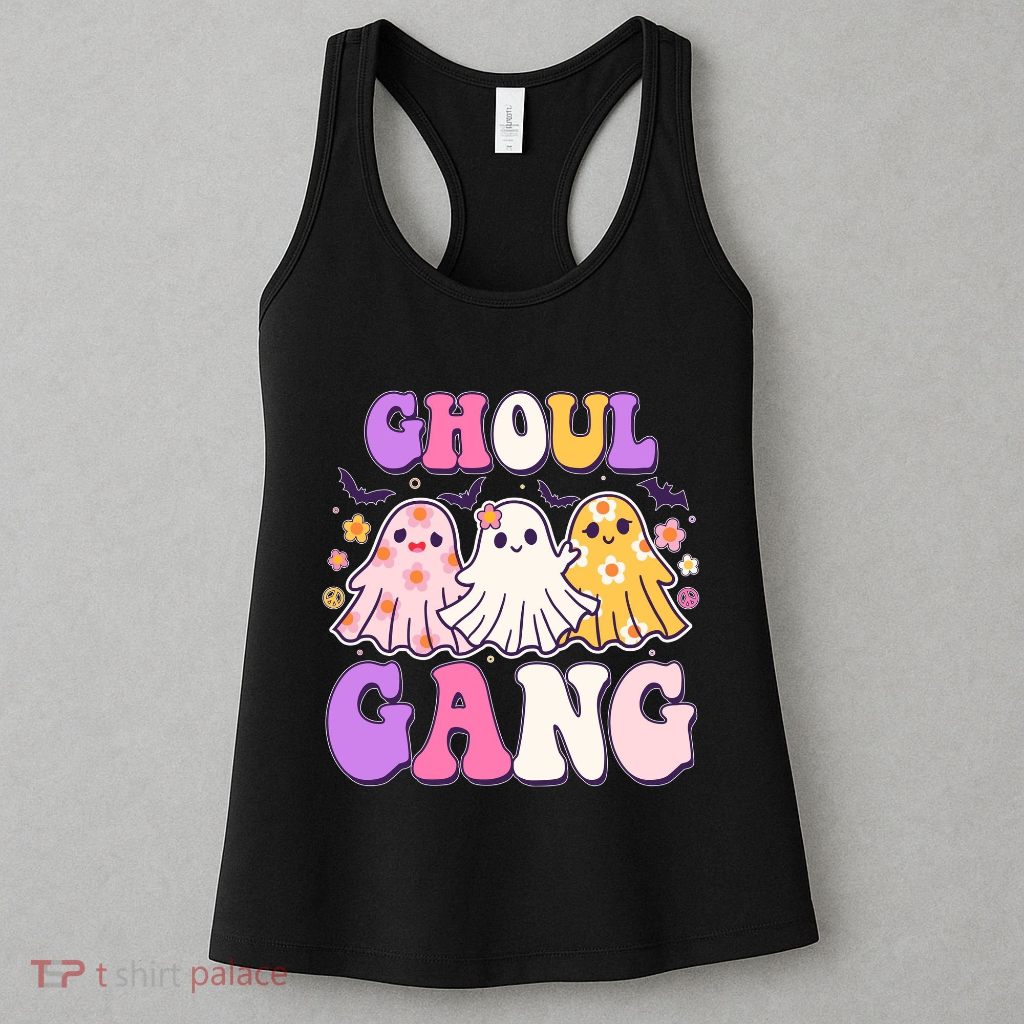 Cute Funny Retro Ghoul Gang Ghosts Women's Tank Top