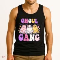 Cute Funny Retro Ghoul Gang Ghosts Tank Top thumb 3