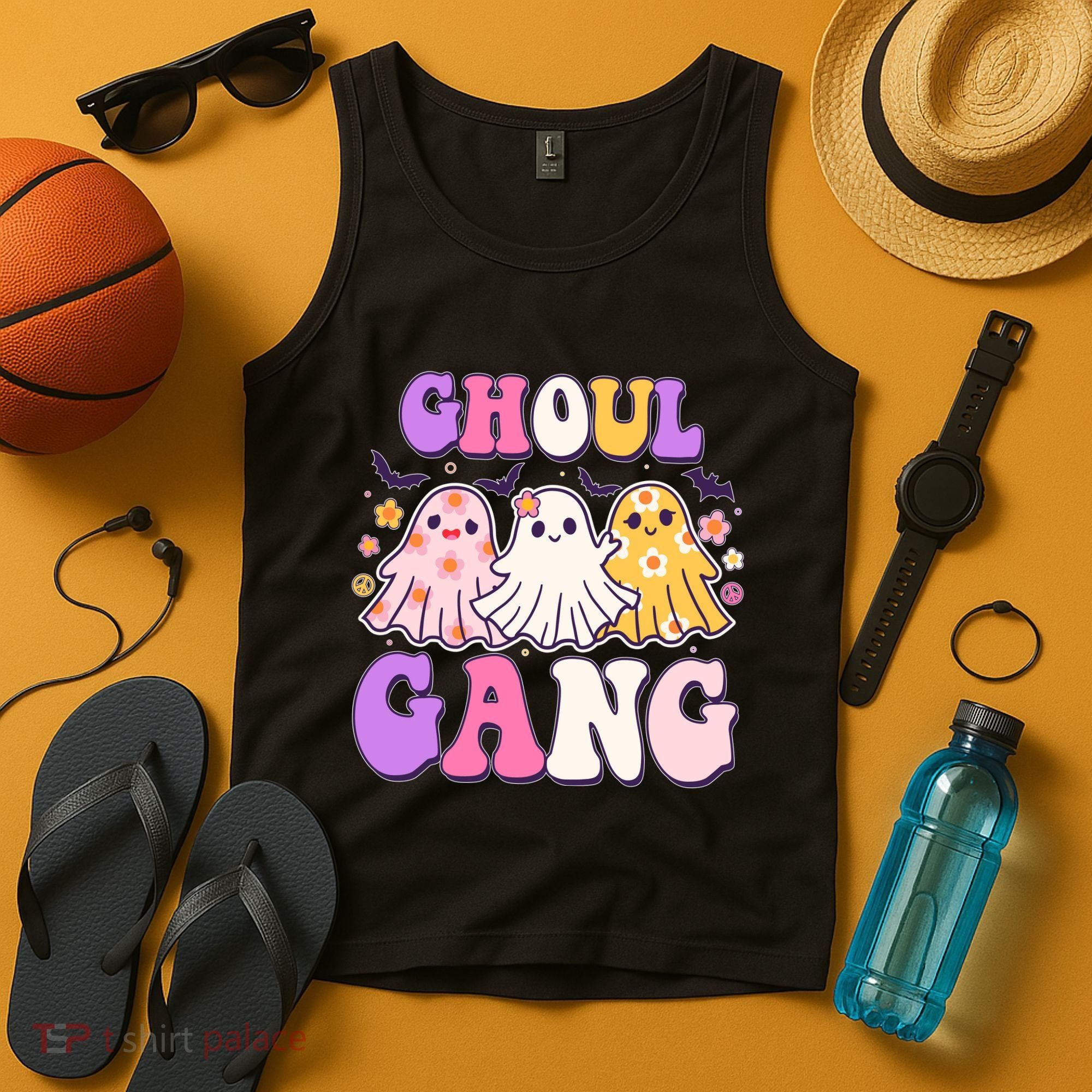 Cute Funny Retro Ghoul Gang Ghosts Tank Top