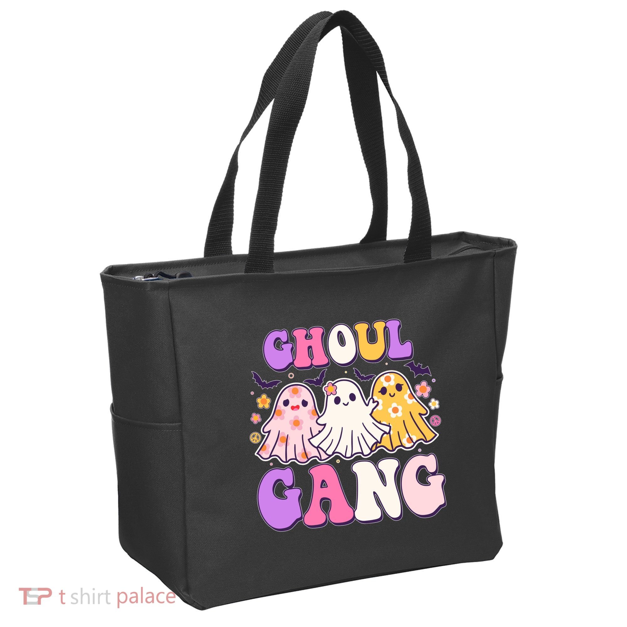 Cute Funny Retro Ghoul Gang Ghosts Tote Bag