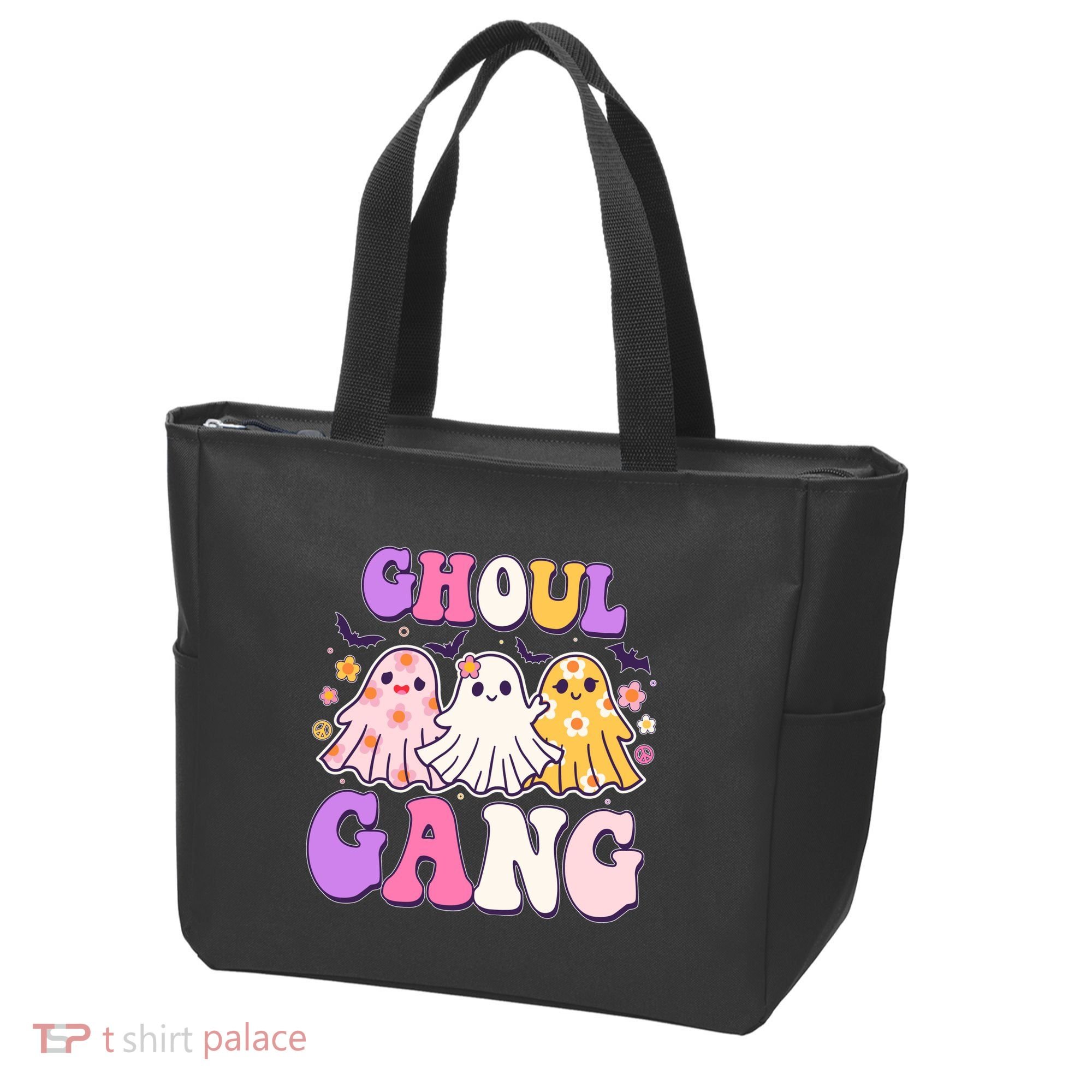 Cute Funny Retro Ghoul Gang Ghosts Tote Bag