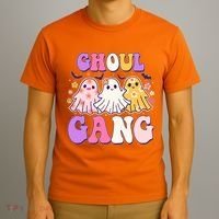 Cute Funny Retro Ghoul Gang Ghosts T-Shirt thumb 3