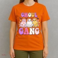 Cute Funny Retro Ghoul Gang Ghosts T-Shirt thumb 4