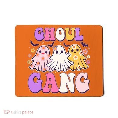 Cute Funny Retro Ghoul Gang Ghosts Mousepad