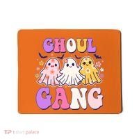 Cute Funny Retro Ghoul Gang Ghosts Mousepad thumb 0
