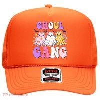 Cute Funny Retro Ghoul Gang Ghosts Hat thumb 0