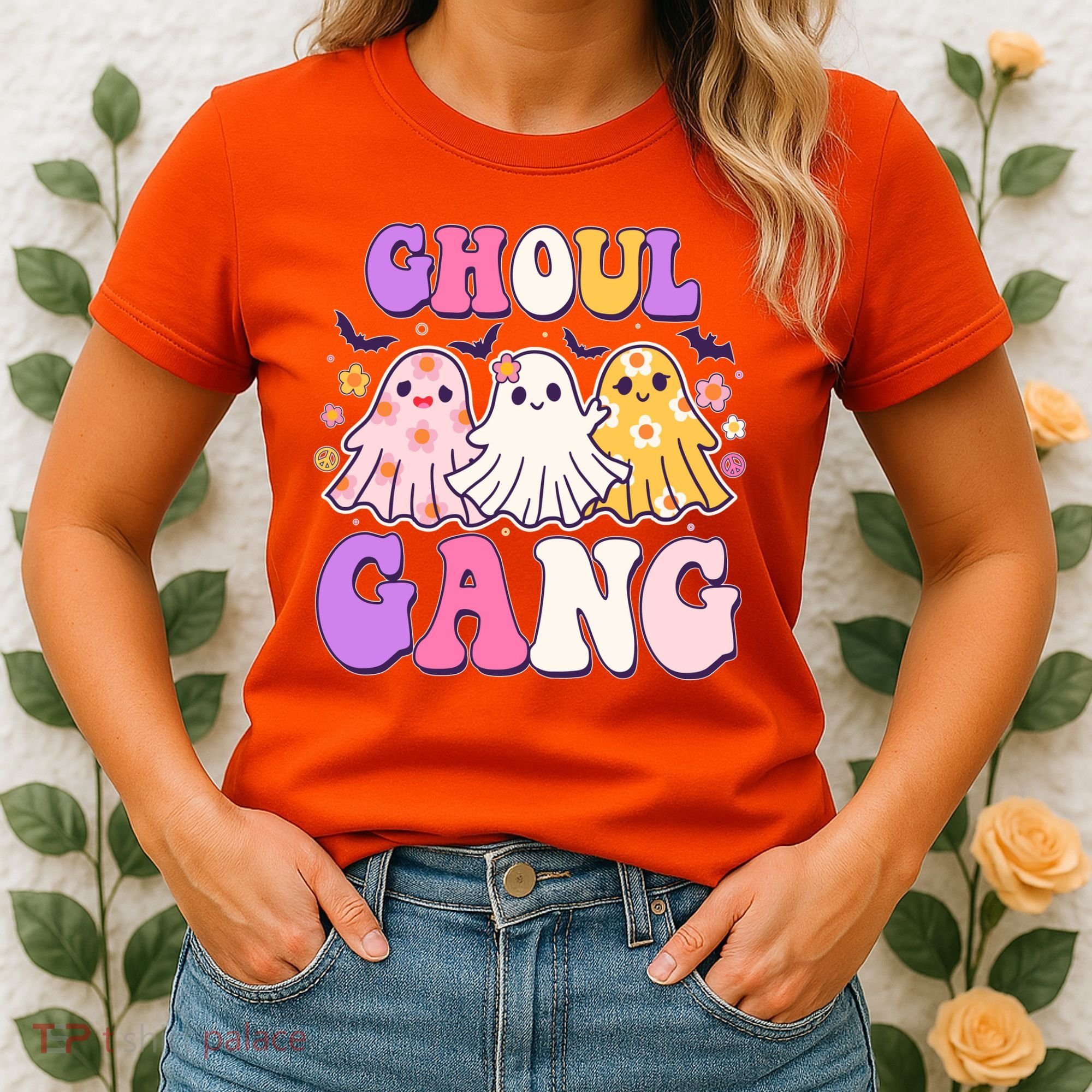 Cute Funny Retro Ghoul Gang Ghosts Women's T-Shirt