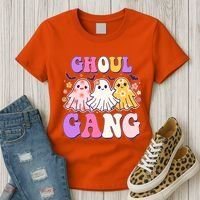 Cute Funny Retro Ghoul Gang Ghosts Women's T-Shirt thumb 3