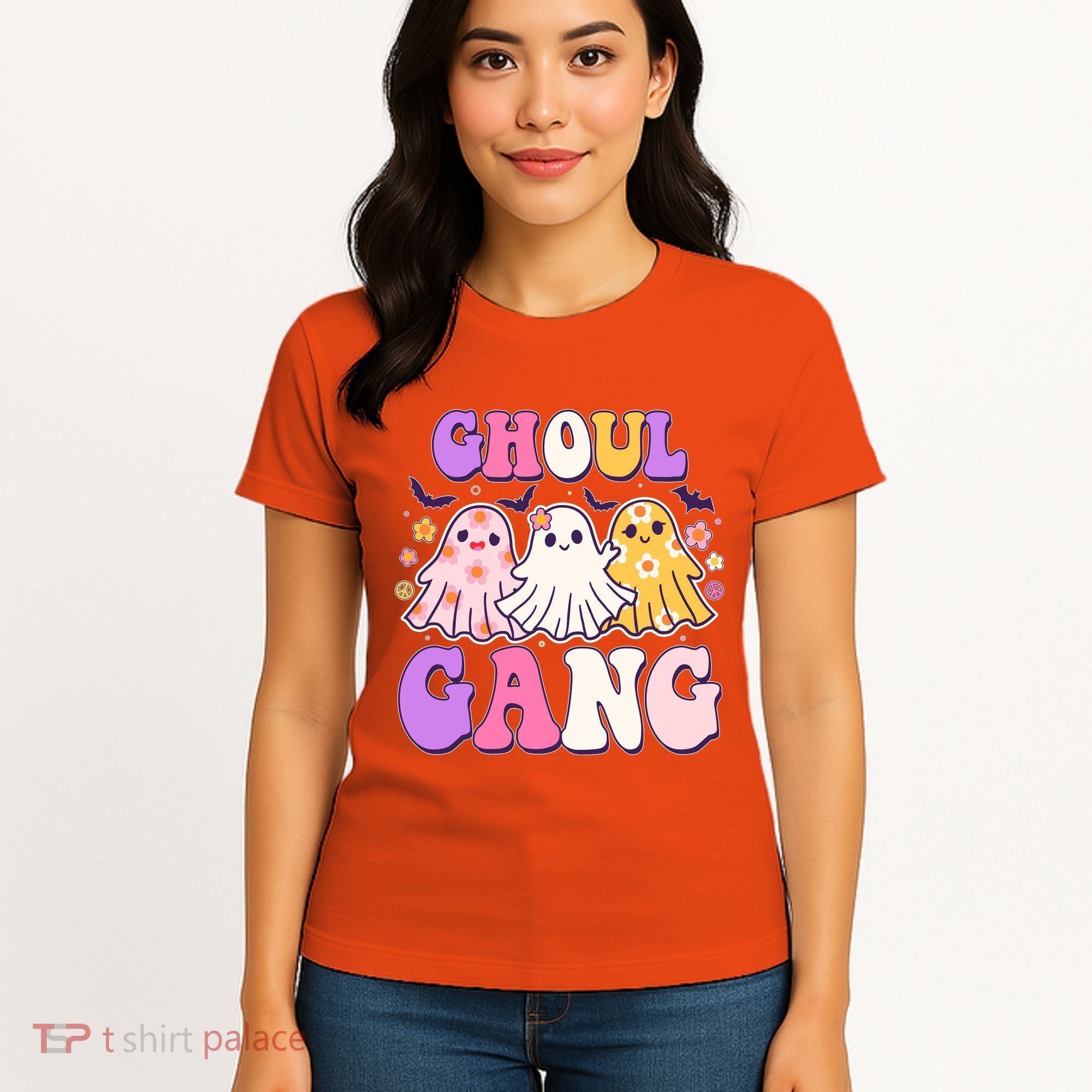Cute Funny Retro Ghoul Gang Ghosts Women's T-Shirt