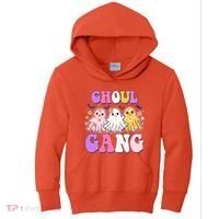 Cute Funny Retro Ghoul Gang Ghosts Kids Hoodie thumb 0