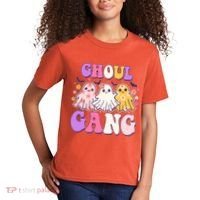 Cute Funny Retro Ghoul Gang Ghosts Kids T-Shirt thumb 2