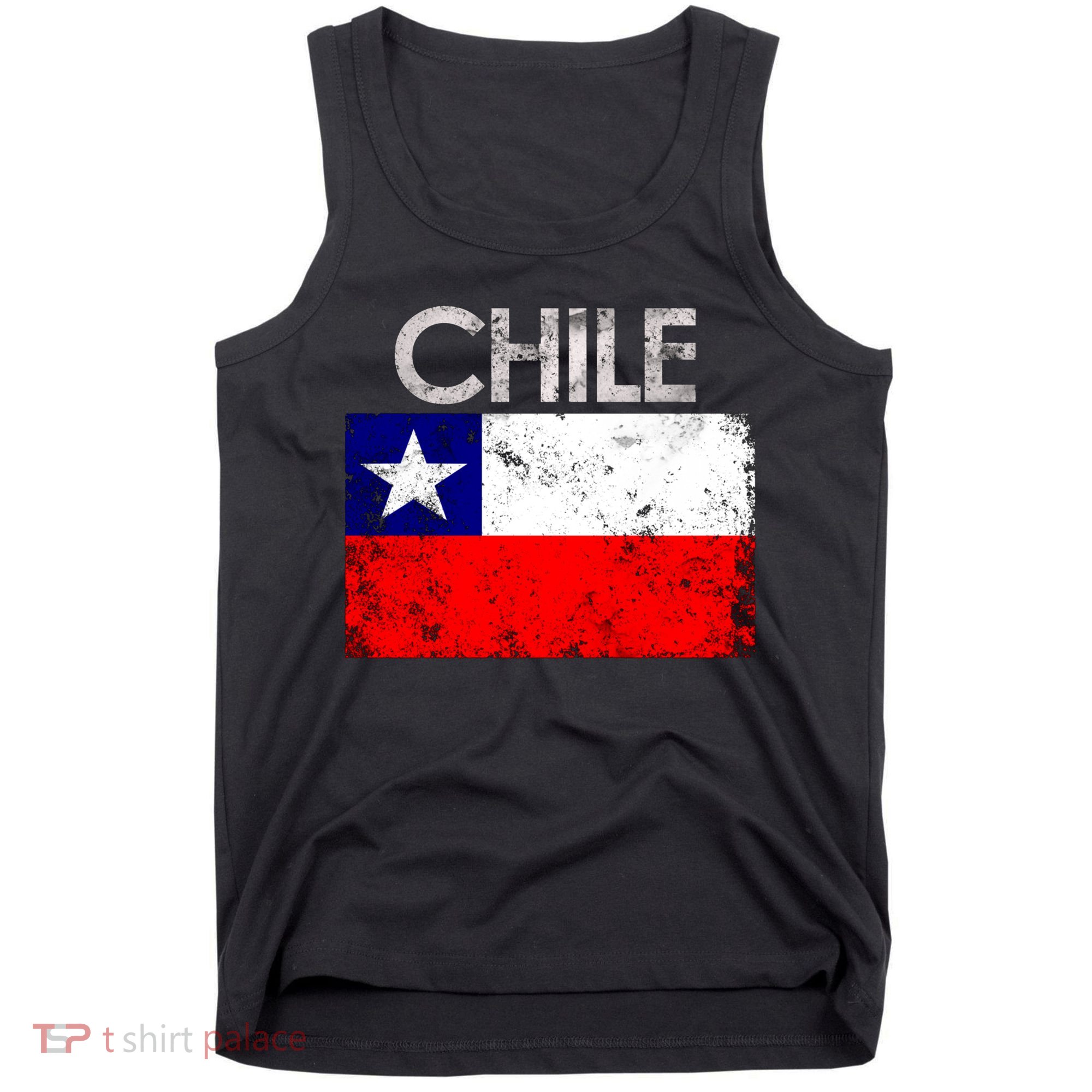 Chilean Flag Retro Chile Tank Top