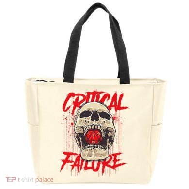 Critical Failure Roleplaying Game Tote Bag