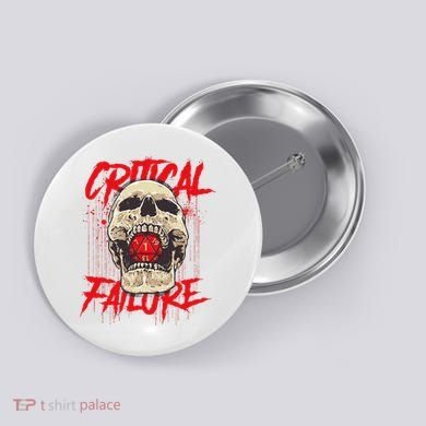 Critical Failure Roleplaying Game Button