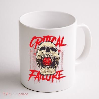 Critical Failure Roleplaying Game Coffee Mug back