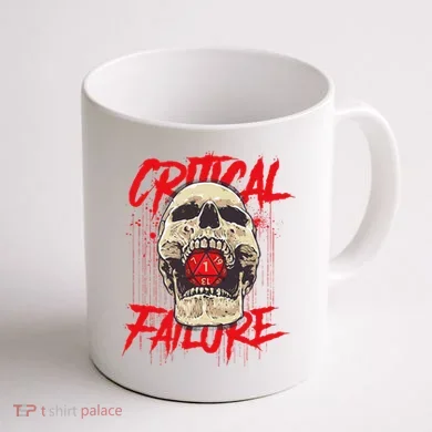 Critical Failure Roleplaying Game Coffee Mug back