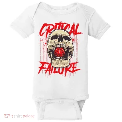 Critical Failure Roleplaying Game Baby Bodysuit