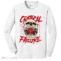 Critical Failure Roleplaying Game Kids Long Sleeve Shirt thumb 0