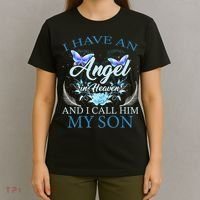 Cute Family Remembrance Angel Heaven Birthday Love T-Shirt thumb 4
