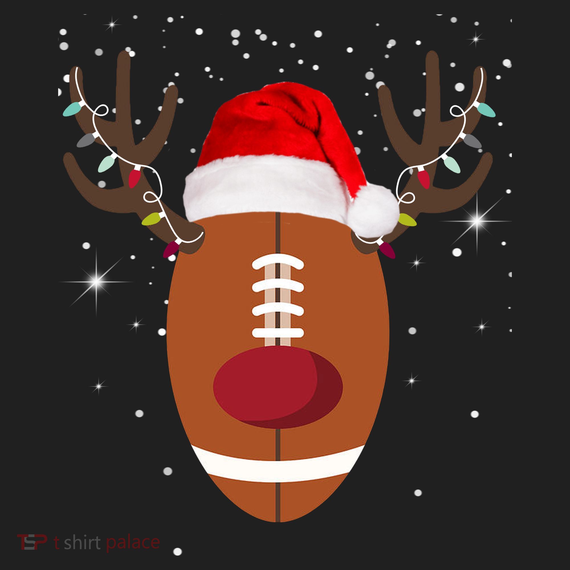 Christmas Football Reindeer Beanie