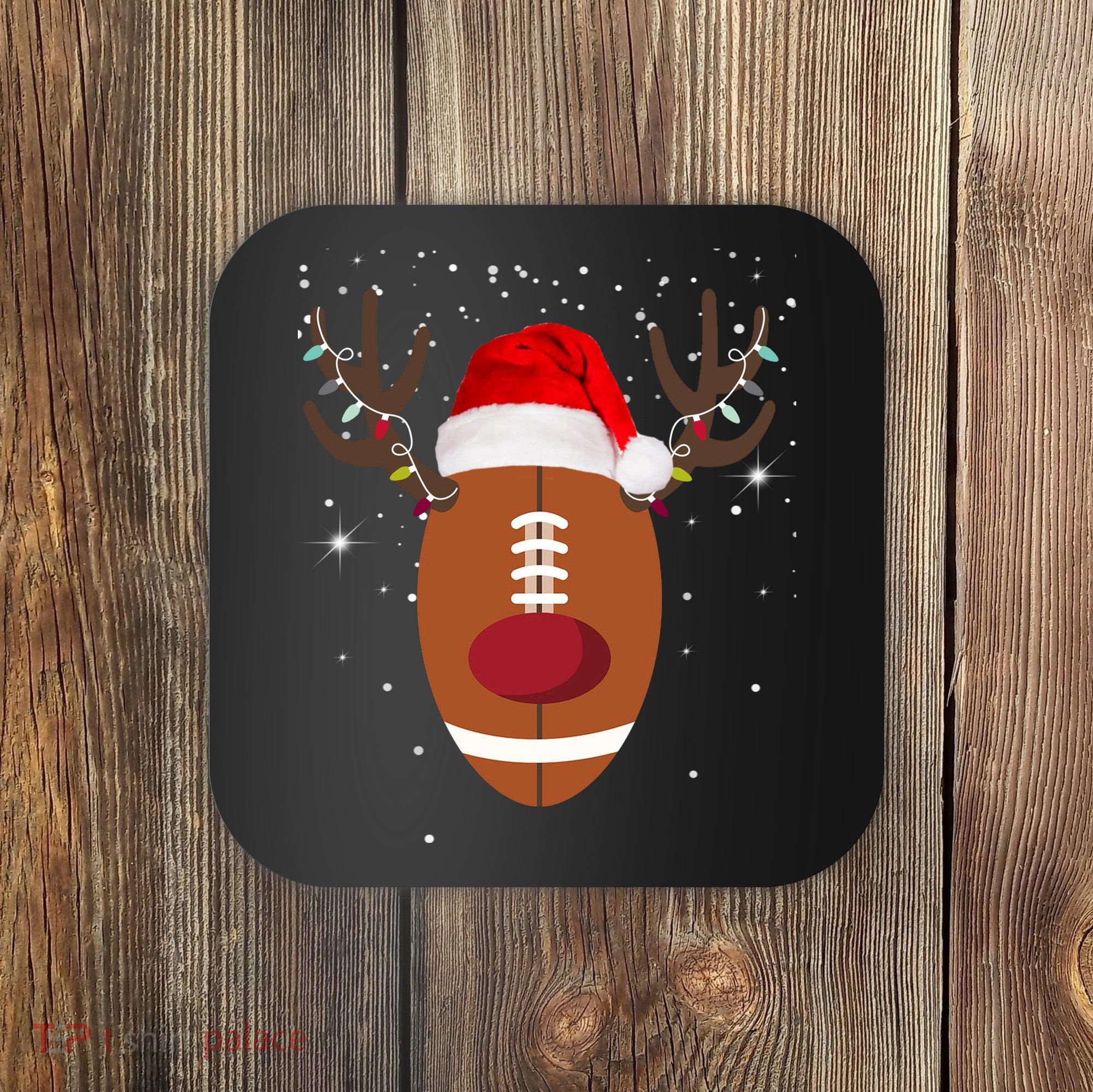 Christmas Football Reindeer Coaster