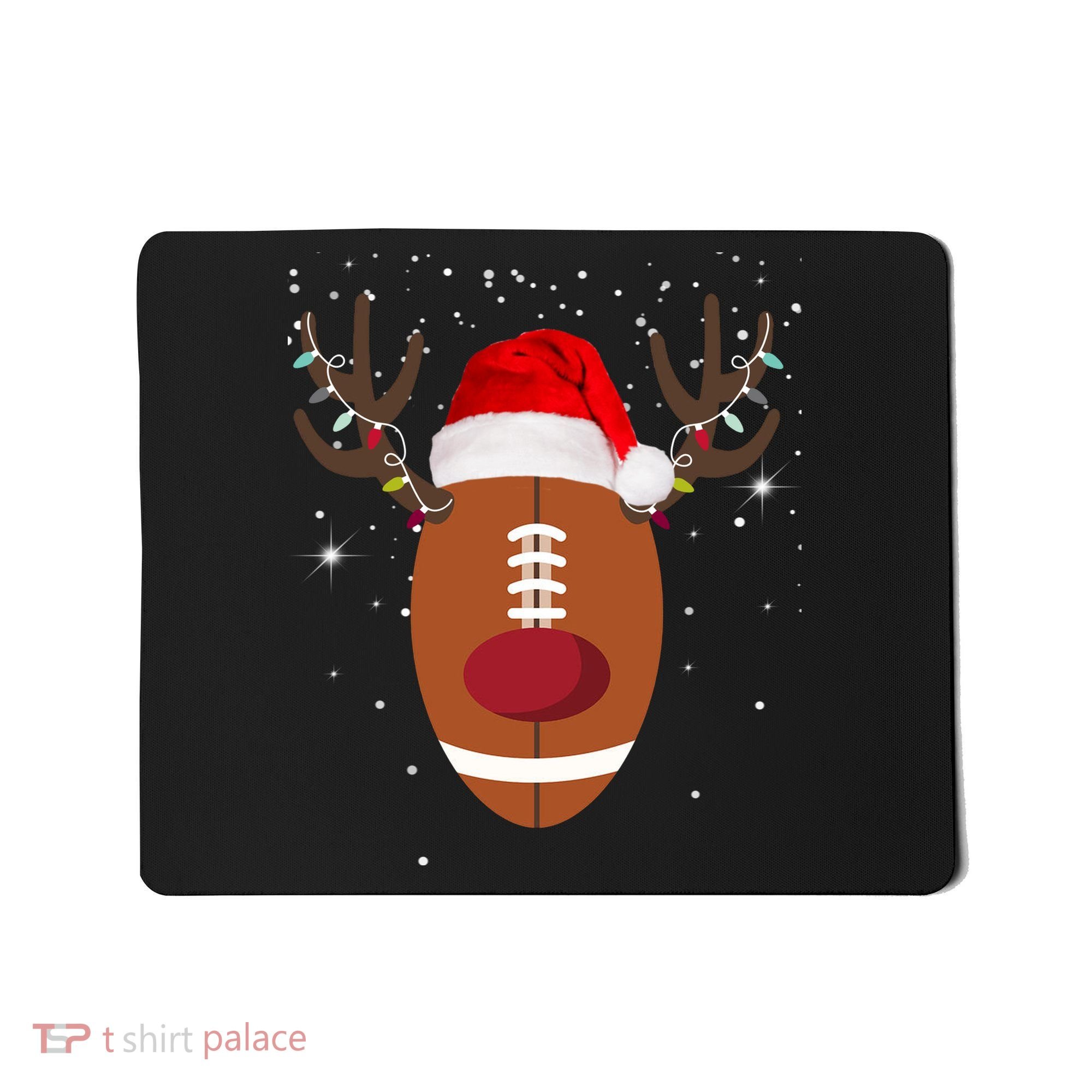 Christmas Football Reindeer Mousepad