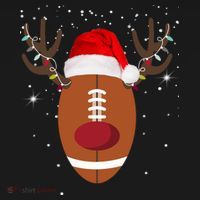 Christmas Football Reindeer Mousepad thumb 1
