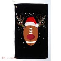 Christmas Football Reindeer Golf Towel thumb 0