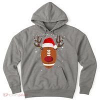 Christmas Football Reindeer Hoodie thumb 0