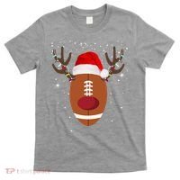 Christmas Football Reindeer T-Shirt thumb 0