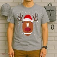 Christmas Football Reindeer T-Shirt thumb 6