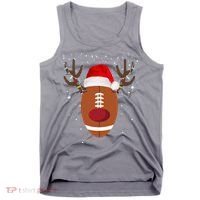 Christmas Football Reindeer Tank Top thumb 0