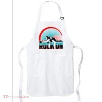 Cool Funny Rock On USA Curling Team Sports Fan Apron thumb 0