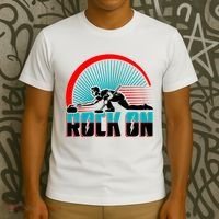 Cool Funny Rock On USA Curling Team Sports Fan T-Shirt thumb 3