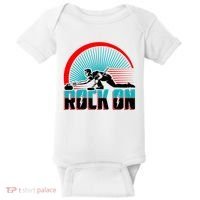 Cool Funny Rock On USA Curling Team Sports Fan Baby Bodysuit thumb 0