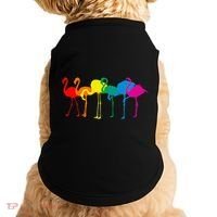 Cute Flamingo Rainbow Flamingo Doggie Tank thumb 0